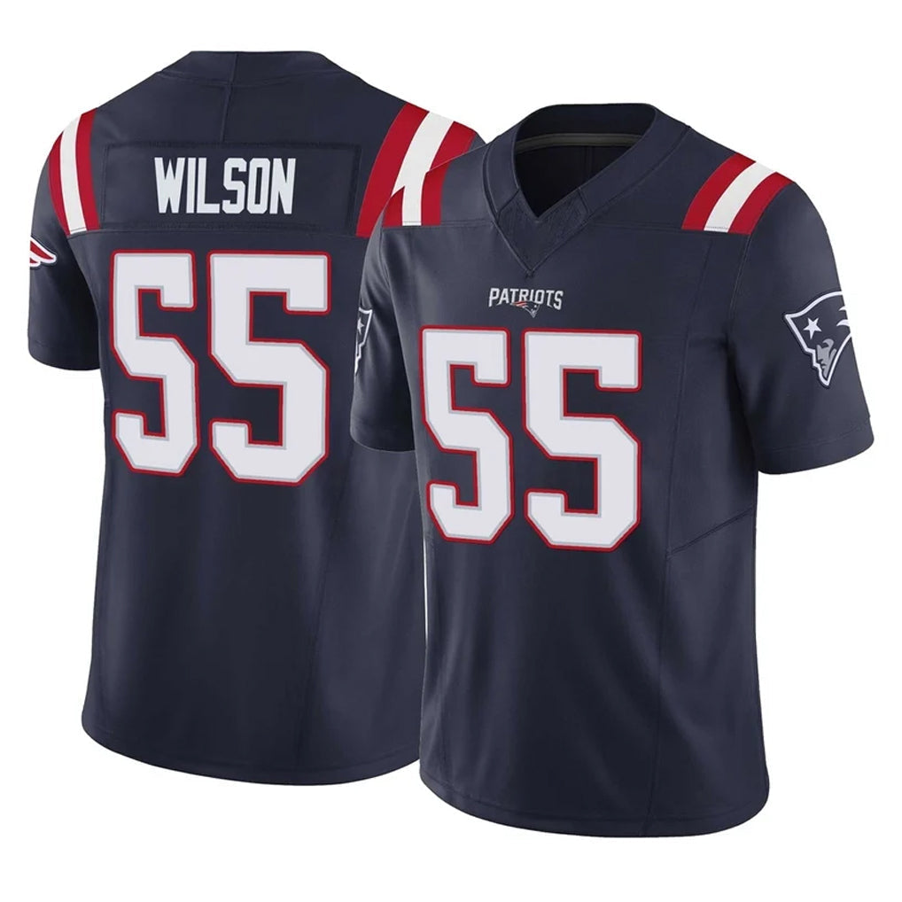 Tuec NE.Patriots #55 Jared Wilson Player Navy Limited Vapor F.U.S.E. Home Game Stitched Jerseys