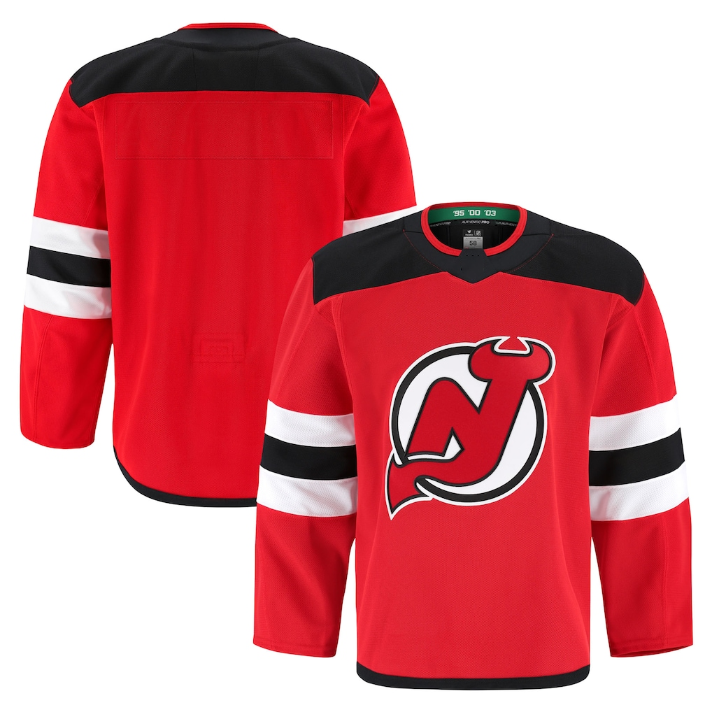 Tuec N.Jersey Devils Red Home Authentic Pro Jerseys