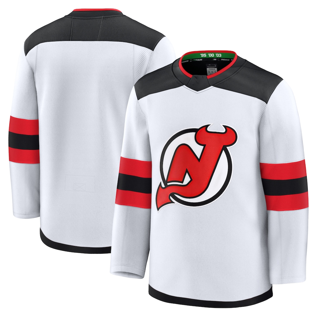 Tuec N.Jersey Devils White Away Premium Jerseys