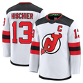 Tuec N.Jersey Devils #13 Nico Hischier White Away Premium Jerseys