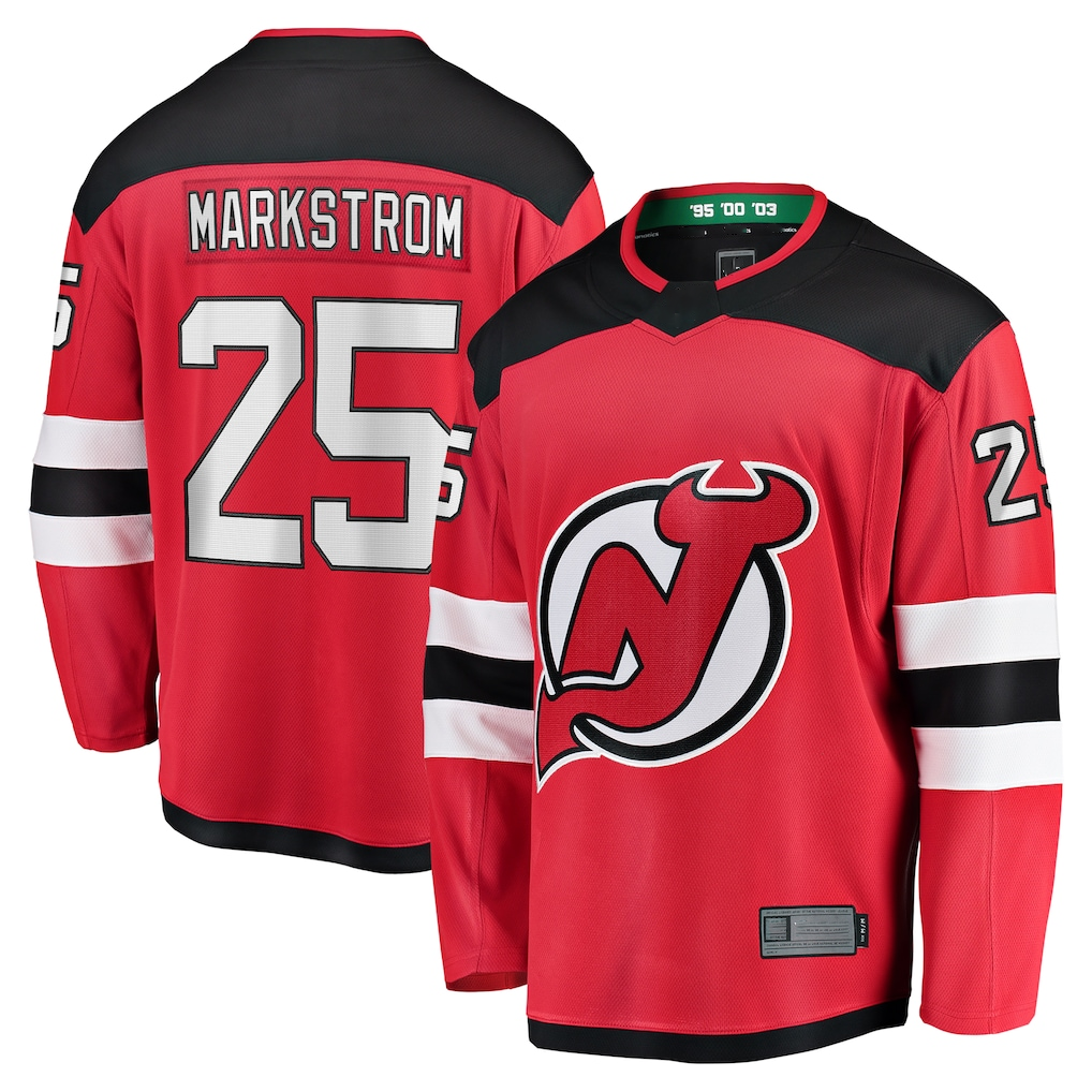 Tuec N.Jersey Devils #25 Jacob Markstrom Red Home Premier Breakaway Player Jerseys