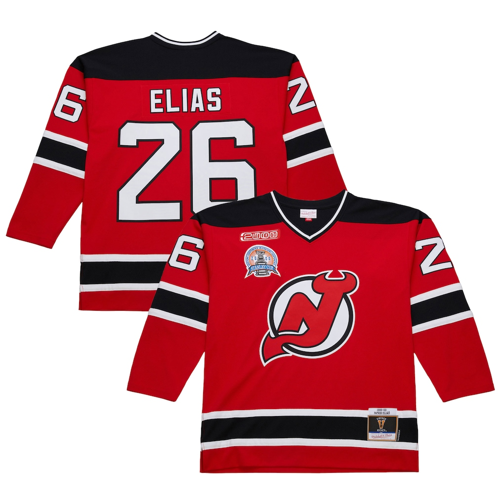 Tuec N.Jersey Devils #26 Patrik Elias Red 1999-00 Power Play Jerseys