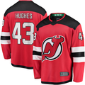Tuec N.Jersey Devils #43 Luke Hughes Red Home Breakaway Player Jerseys