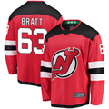 Tuec N.Jersey Devils #63 Jesper Bratt Red Home Breakaway Player Jerseys