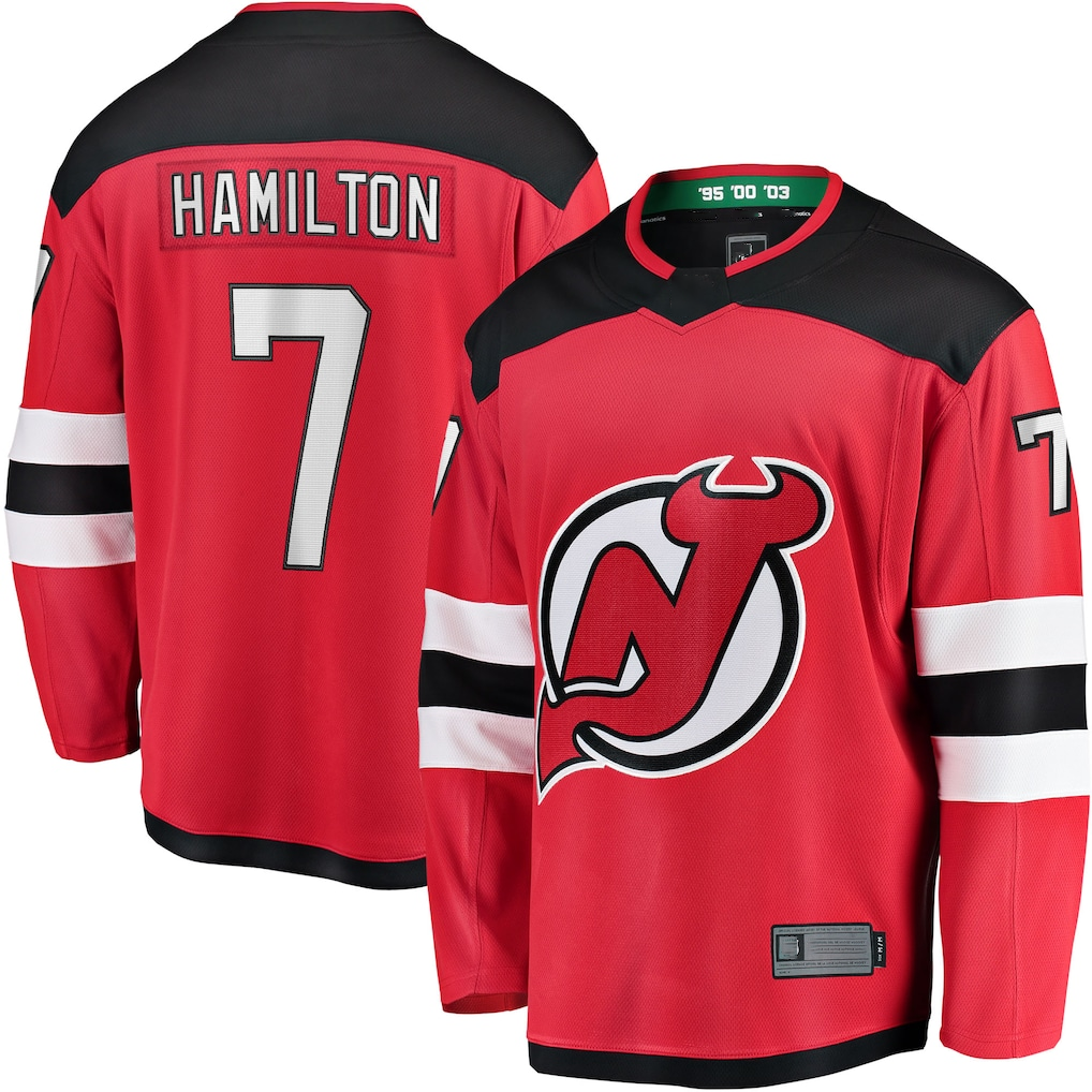 Tuec N.Jersey Devils #7 Dougie Hamilton Red Breakaway Player Jerseys