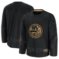 Tuec NY.Islanders Black 2024 Military Appreciation Practice Jerseys