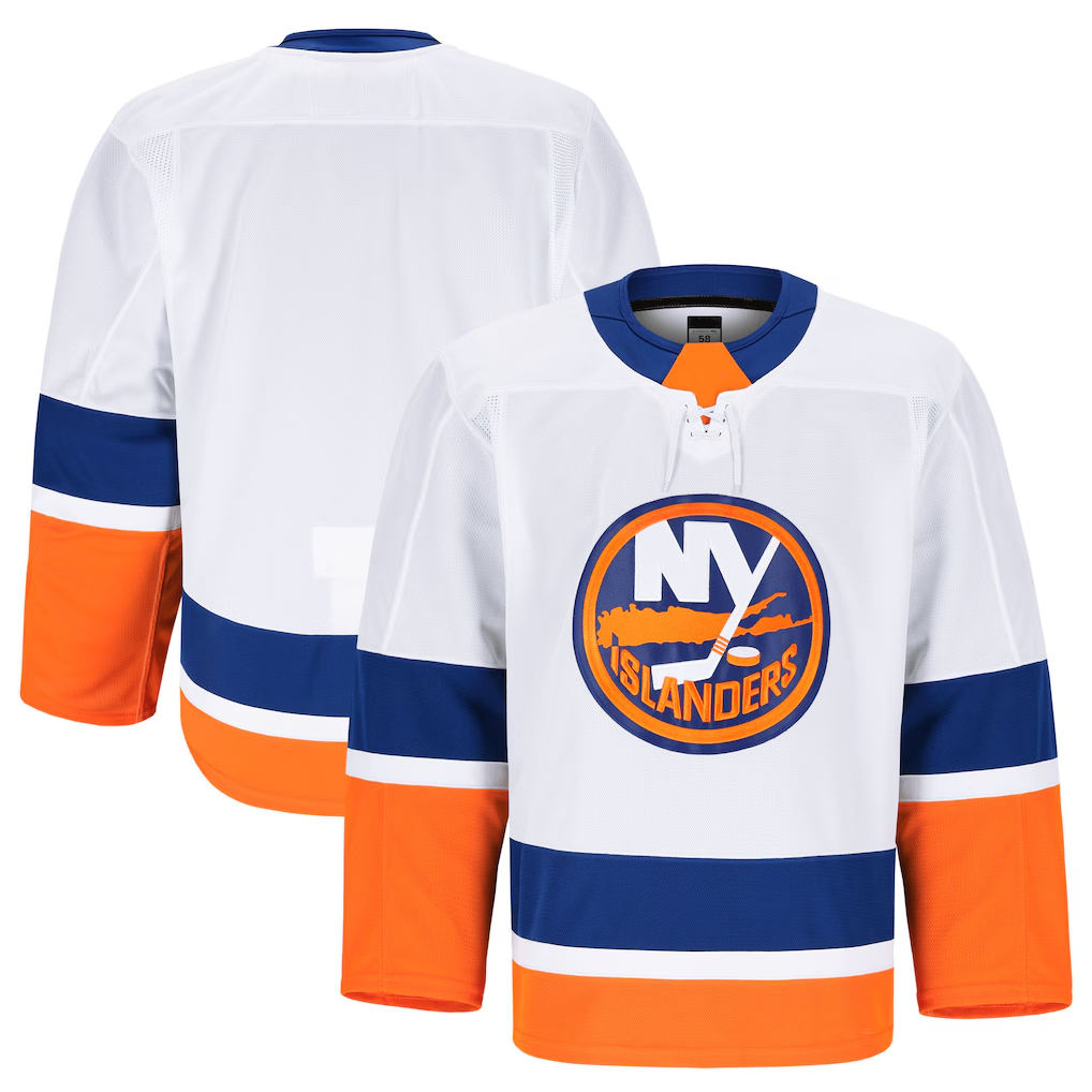 Tuec NY.Islanders White Away Authentic Pro Jerseys