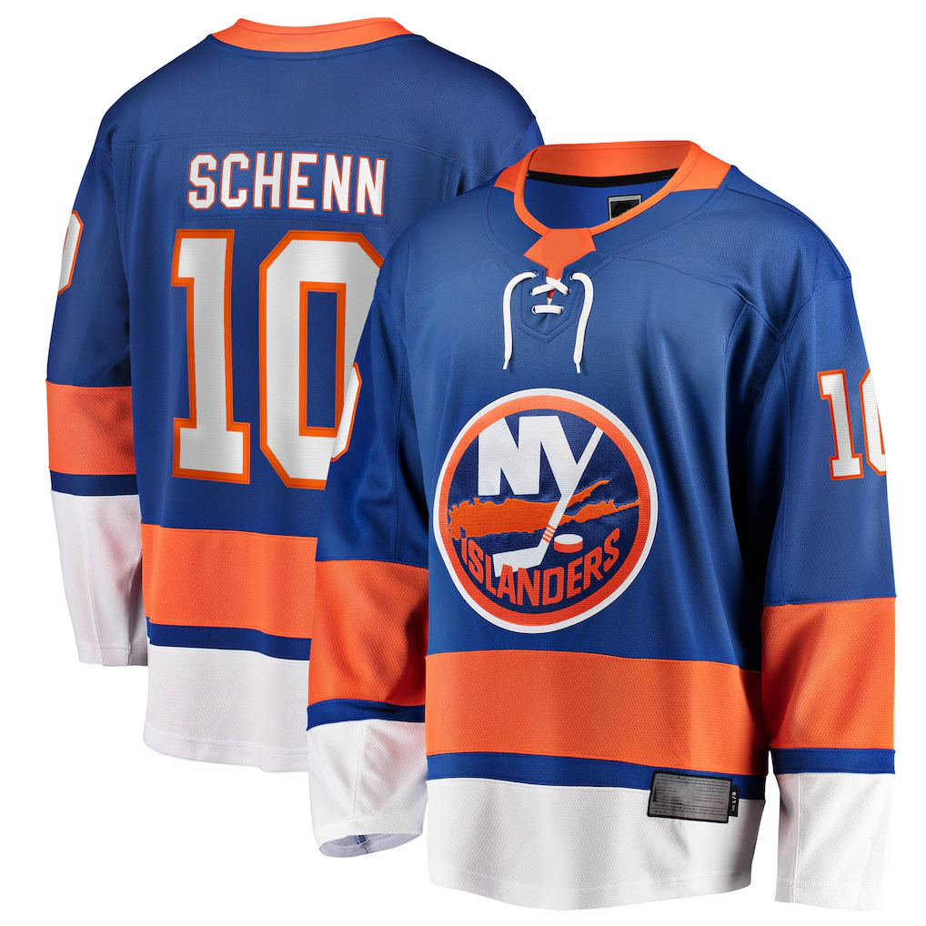 Tuec NY.Islanders #10 Brayden Schenn Blue Home Breakaway Jerseys