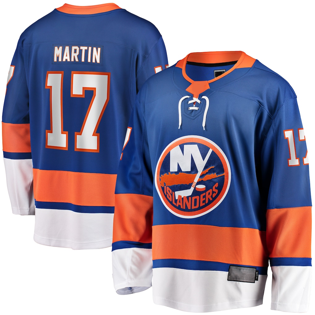 Tuec NY.Islanders #17 Matt Martin Home Breakaway Player Jerseys - Royal