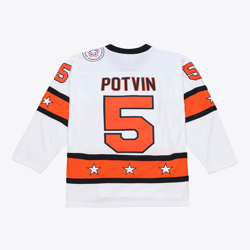 Tuec NY.Islanders #5 Denis Potvin Mitchell & Ness White 1976 All-Star Game Power Play Jerseys