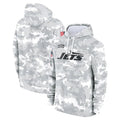 Tuec NY.Jets Arctic Camo Salute to Service Pullover Hoodies Limited Game Blank Player Stitched Jerseys