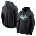 Tuec NY.Jets Black LOGO Pullover Hoodies Limited Game Blank Player Stitched Jerseys