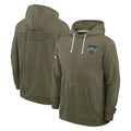 Tuec NY.Jets Olive Salute to Service Pullover Hoodies Limited Blank Player Stitched Jerseys