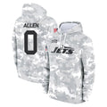 Tuec NY.Jets #0 Braelon Allen Player Arctic Camo Salute to Service Pullover Hoodies Limited Game Stitched Jerseys