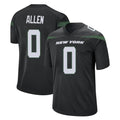 Tuec NY.Jets #0 Braelon Allen Player Stealth Black Home Game Stitched Jerseys