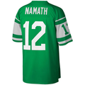 Tuec NY.Jets #12 Joe Namath Mitchell & Ness Kelly Green Legacy Replica Stitched Puhic Jersey
