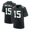 Tuec NY.Jets #15 Adonai Mitchell Player Black Legacy Home Game Stitched Jerseys