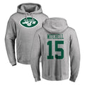 Tuec NY.Jets #15 Adonai Mitchell Player Gray LOGO Pullover Hoodies Limited Game Stitched Jerseys