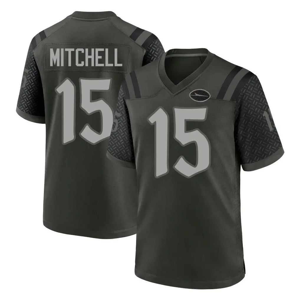 Tuec NY.Jets #15 Adonai Mitchell Player Green 2025 Rivalries Collection Home Game Stitched Jerseys