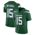 Tuec NY.Jets #15 Adonai Mitchell Player Green Limited Vapor Home Game Stitched Jerseys