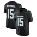 Tuec NY.Jets #15 Adonai Mitchell Player Stealth Black Limited Vapor Home Game Stitched Jerseys