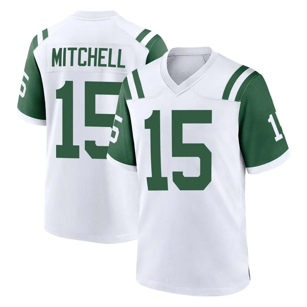 Tuec NY.Jets #15 Adonai Mitchell Player White Classic Home Game Stitched Jerseys
