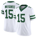 Tuec NY.Jets #15 Adonai Mitchell Player White Legacy Limited Vapor F.U.S.E. Home Game Stitched Jerseys