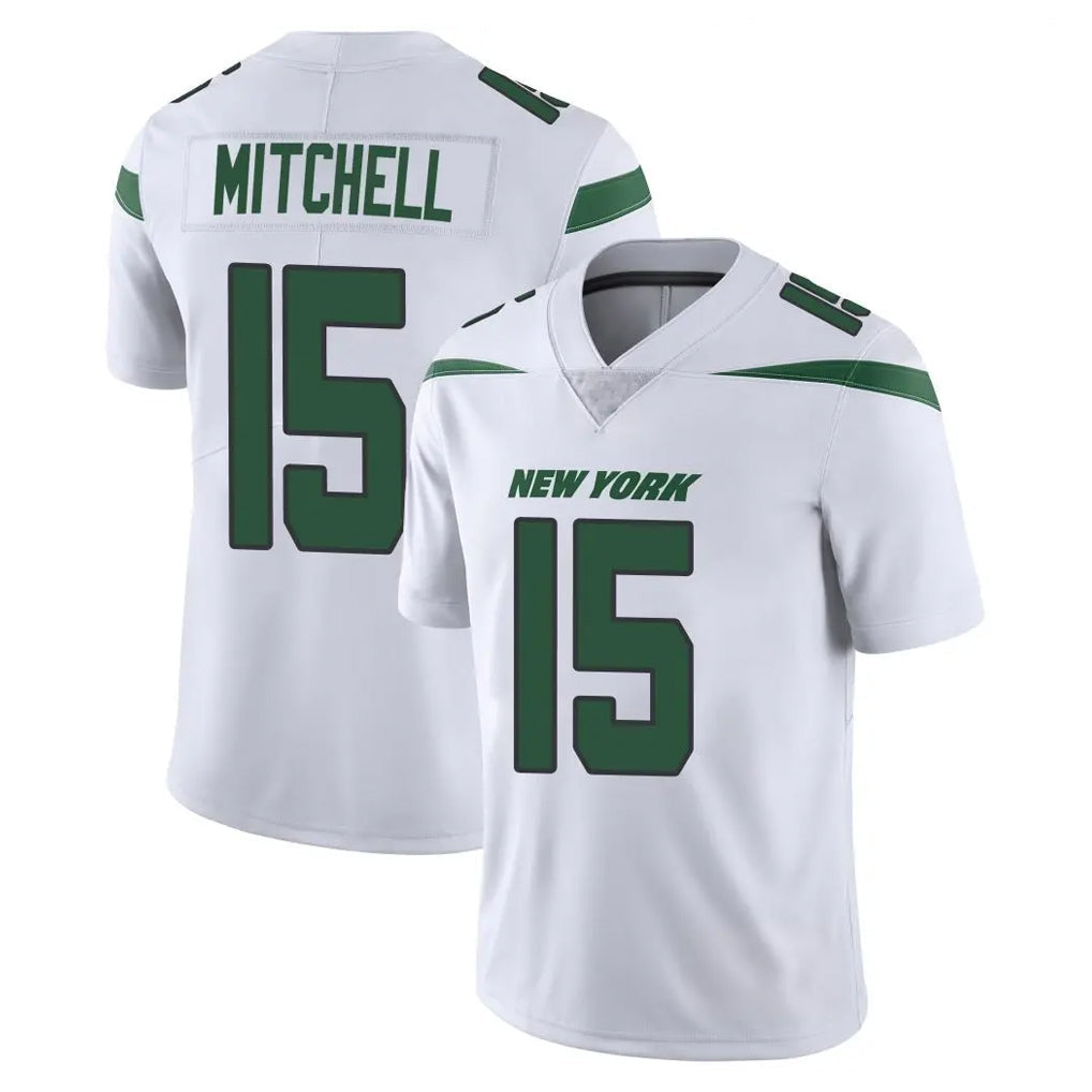 Tuec NY.Jets #15 Adonai Mitchell Player White Spotlight Limited Vapor Home Game Stitched Jerseys