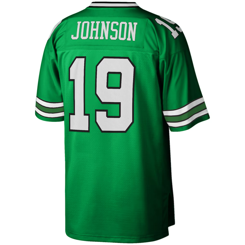 Tuec NY.Jets #19 Keyshawn Johnson Mitchell & Ness Kelly Green Legacy Replica Jersey Stitched Puhic