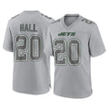 Tuec NY.Jets #20 Breece Hall Player Gray Limited Atmosphere Fashion Home Game Stitched Jerseys