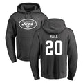 Tuec NY.Jets #20 Breece Hall Player Gray Pullover Hoodies Limited Game Stitched Jerseys