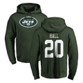Tuec NY.Jets #20 Breece Hall Player Green LOGO Pullover Hoodies Limited Game Stitched Jerseys