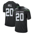 Tuec NY.Jets #20 Breece Hall Player Stealth Black Home Game Stitched Jerseys