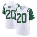 Tuec NY.Jets #20 Breece Hall Player White Classic Home Game Stitched Jerseys