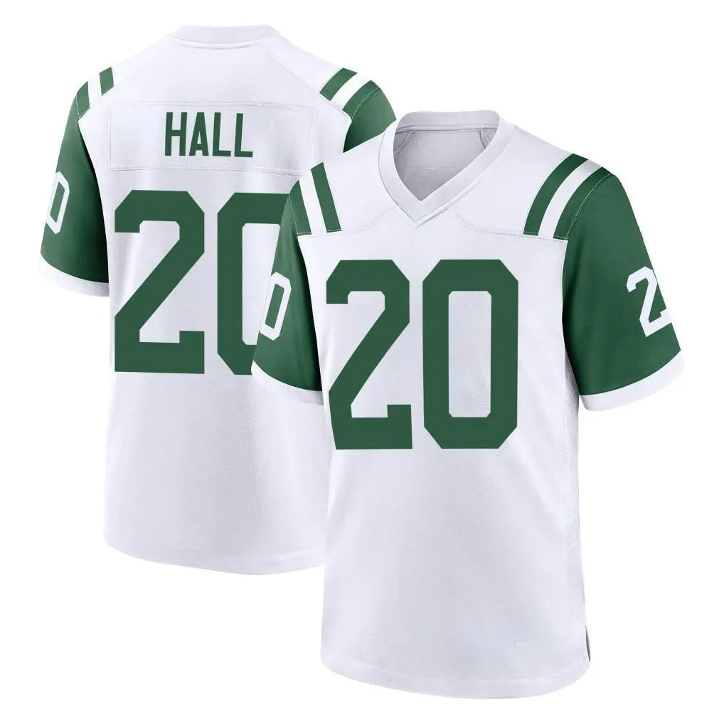 Tuec NY.Jets #20 Breece Hall Player White Classic Home Game Stitched Jerseys