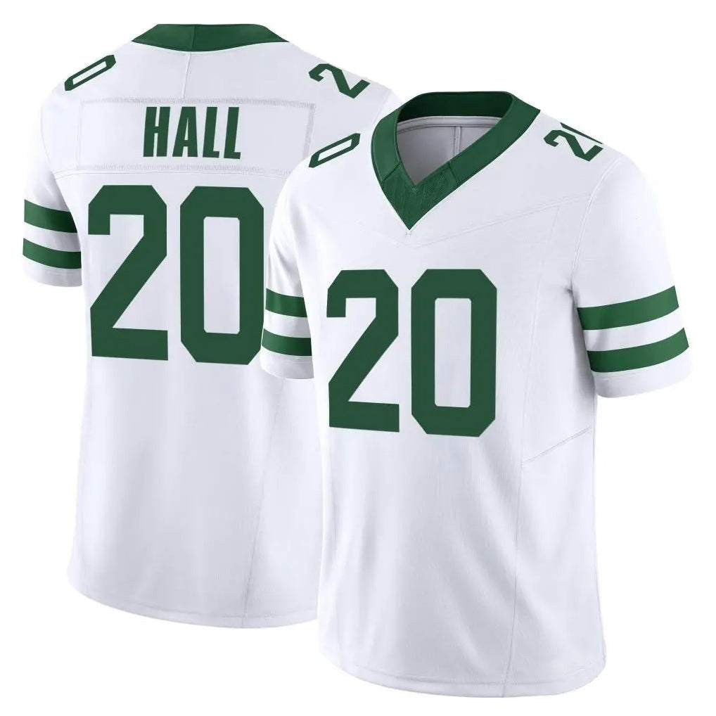 Tuec NY.Jets #20 Breece Hall Player White Legacy Limited Vapor F.U.S.E. Home Game Stitched Jerseys