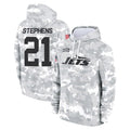 Tuec NY.Jets #21 Brandon Stephens Player Arctic Camo Salute to Service Pullover Hoodies Limited Game Stitched Jerseys