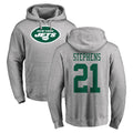 Tuec NY.Jets #21 Brandon Stephens Player Gray LOGO Pullover Hoodies Limited Game Stitched Jerseys