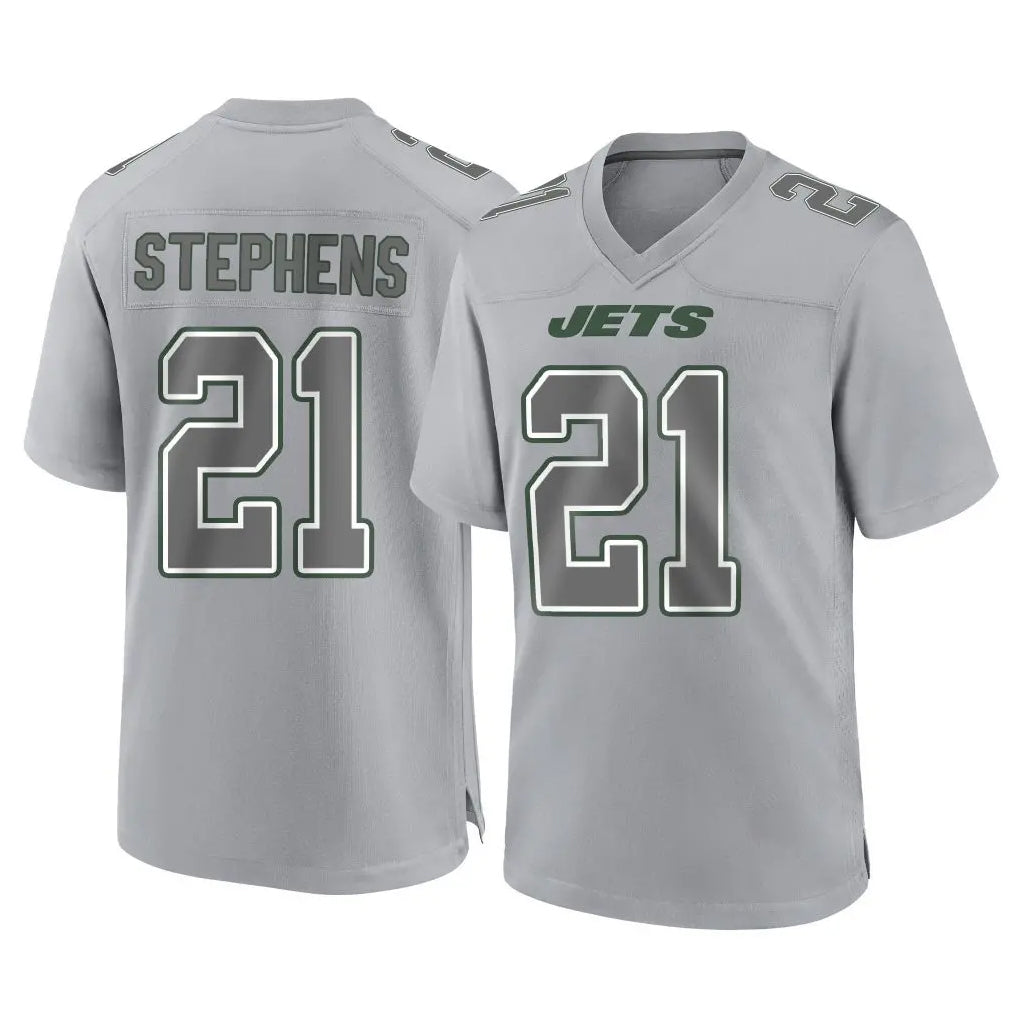 Tuec NY.Jets #21 Brandon Stephens Player Gray Limited Atmosphere Fashion Home Game Stitched Jerseys