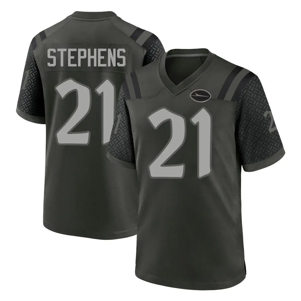 Tuec NY.Jets #21 Brandon Stephens Player Green 2025 Rivalries Collection Home Game Stitched Jerseys