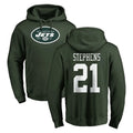 Tuec NY.Jets #21 Brandon Stephens Player Green LOGO Pullover Hoodies Limited Game Stitched Jerseys