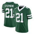 Tuec NY.Jets #21 Brandon Stephens Player Green Legacy Limited Vapor F.U.S.E. Home Game Stitched Jerseys