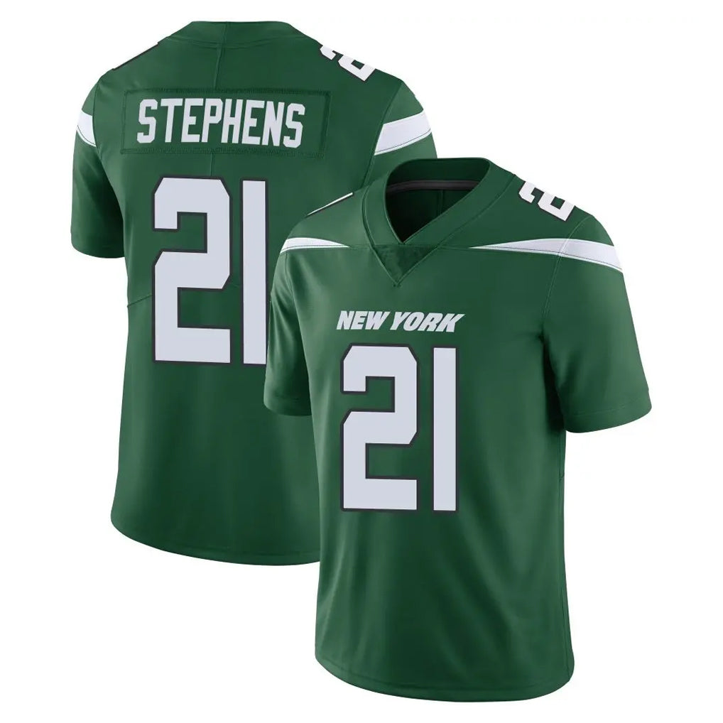 Tuec NY.Jets #21 Brandon Stephens Player Green Limited Vapor Home Game Stitched Jerseys