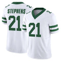 Tuec NY.Jets #21 Brandon Stephens Player White Legacy Limited Vapor F.U.S.E. Home Game Stitched Jerseys