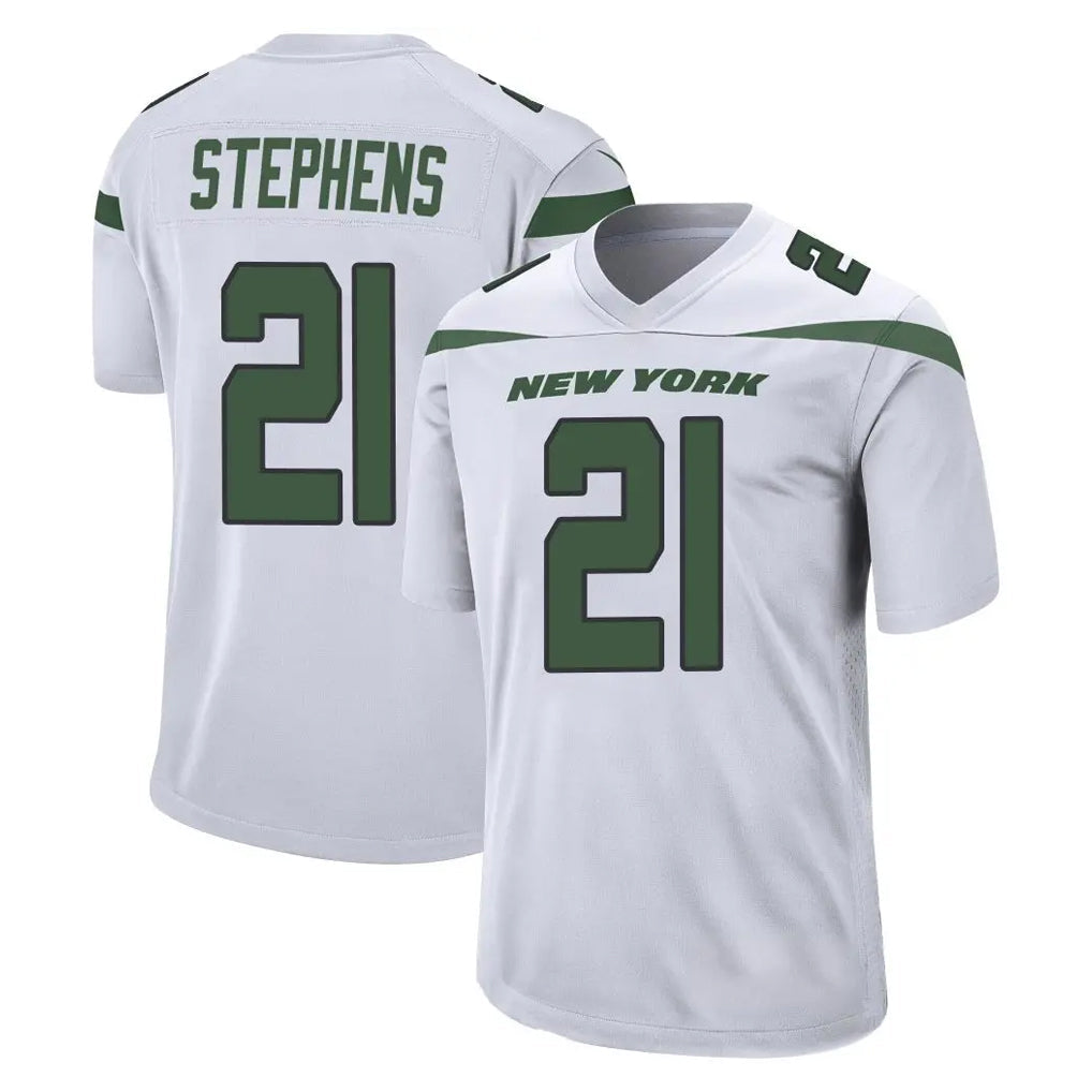 Tuec NY.Jets #21 Brandon Stephens Player White Spotlight Home Game Stitched Jerseys