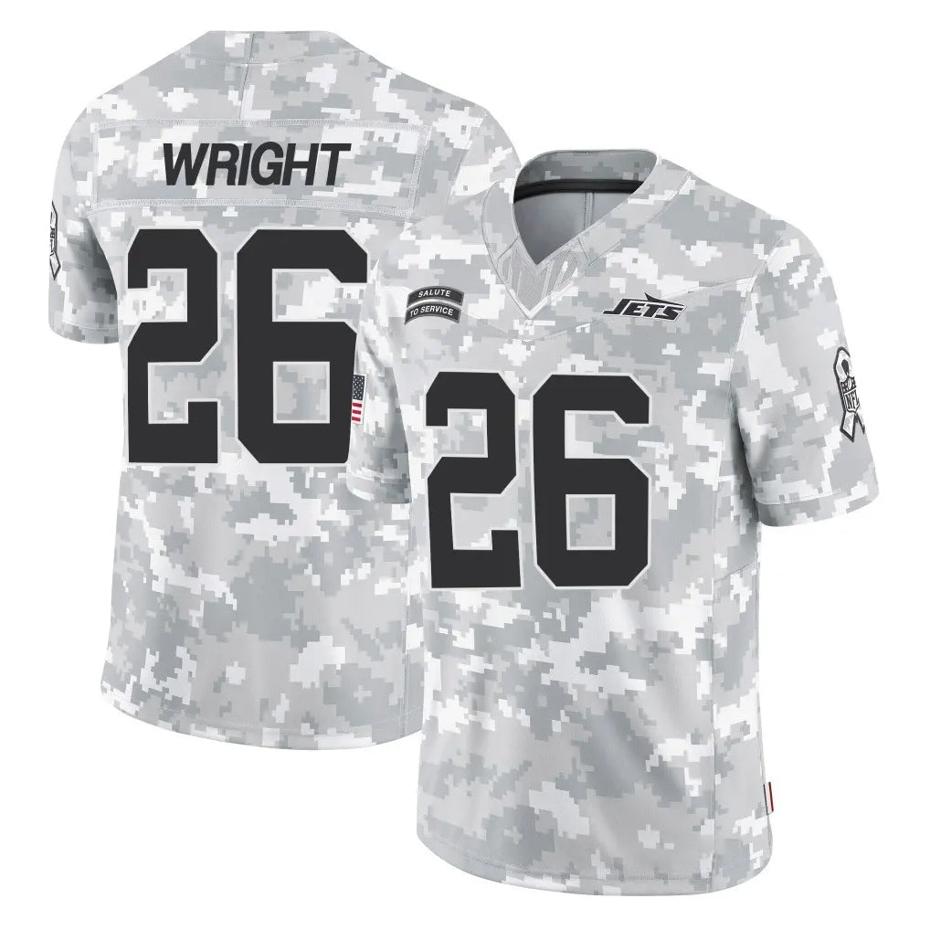 Tuec NY.Jets #26 Nahshon Wright Player Arctic Camo Salute to Service Limited Game Stitched Jerseys