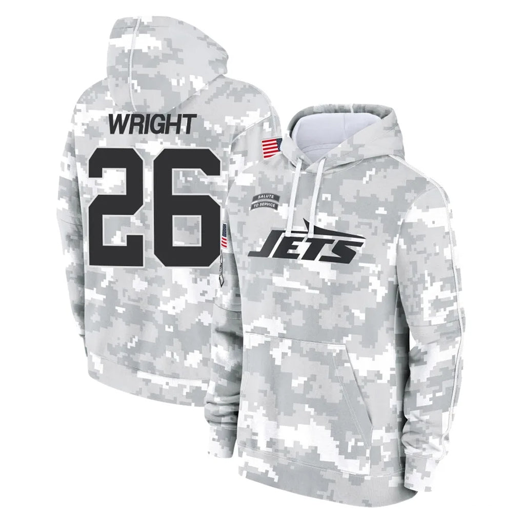 Tuec NY.Jets #26 Nahshon Wright Player Arctic Camo Salute to Service Pullover Hoodies Limited Game Stitched Jerseys