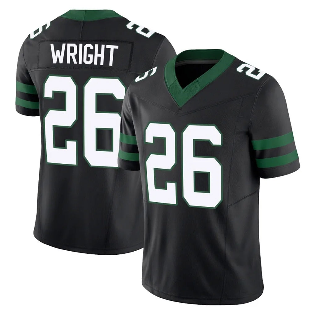 Tuec NY.Jets #26 Nahshon Wright Player Black Limited Legacy Vapor F.U.S.E. Home Game Stitched Jerseys