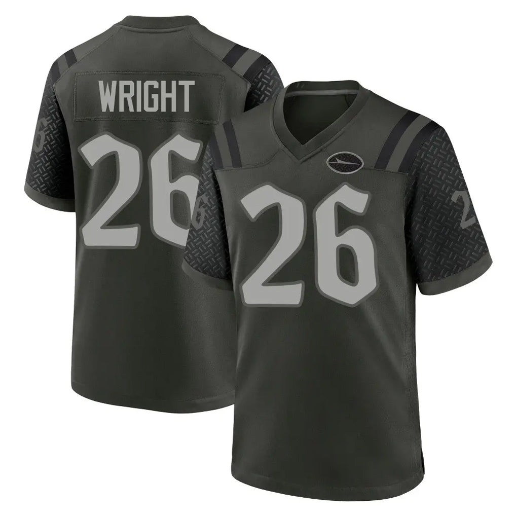 Tuec NY.Jets #26 Nahshon Wright Player Green 2025 Rivalries Collection Home Game Stitched Jerseys