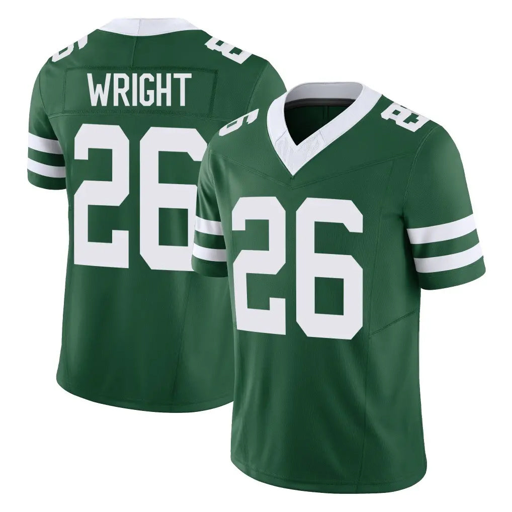 Tuec NY.Jets #26 Nahshon Wright Player Green Legacy Limited Vapor F.U.S.E. Home Game Stitched Jerseys